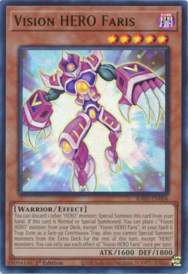 Vision HERO Faris - RA01-EN004 - (V.2 - Ultra Rare) 1st Edition