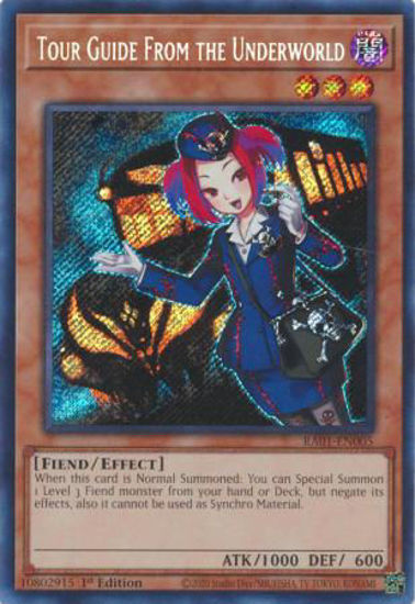 Tour Guide From the Underworld - RA01-EN005 - (V.3 - Secret Rare) 1st Edition