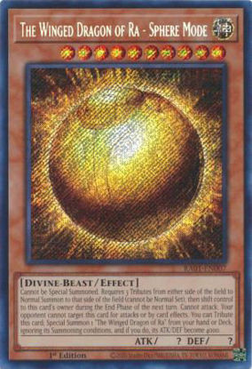 The Winged Dragon of Ra - Sphere Mode - RA01-EN007 - (V.3 - Secret Rare) 1st Edition