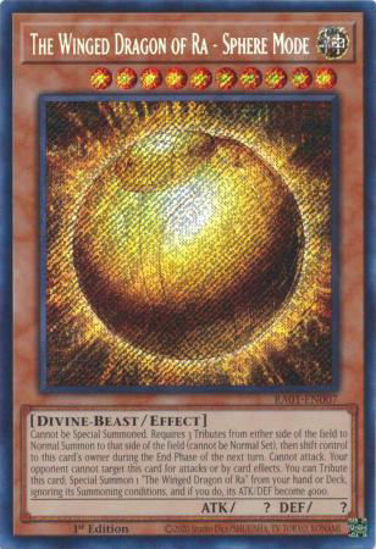 The Winged Dragon of Ra - Sphere Mode - RA01-EN007 - (V.3 - Secret Rare) 1st Edition