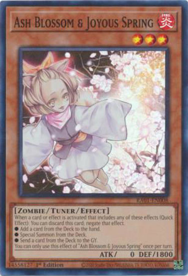 Ash Blossom & Joyous Spring - RA01-EN008 - (V.3 - Secret Rare) 1st Edition