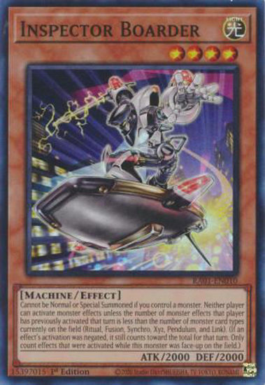 Inspector Boarder - RA01-EN010 - (V.1 - Super Rare) 1st Edition