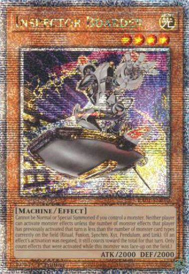 Inspector Boarder - RA01-EN010 - (V.5 - Quarter Century Secret Rare) 1st Edition