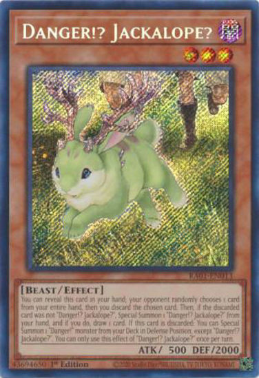 Danger!? Jackalope? - RA01-EN013 - (V.3 - Secret Rare) 1st Edition