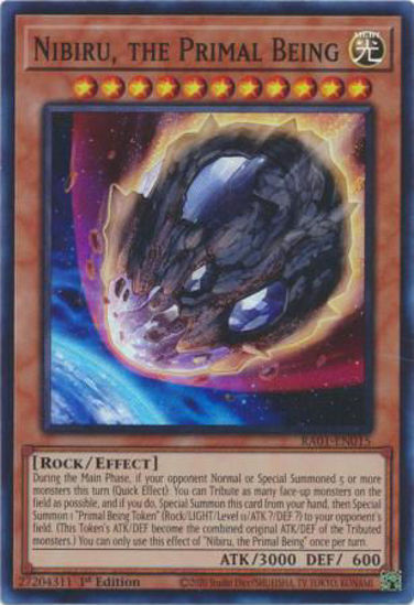 Nibiru, the Primal Being - RA01-EN015 - (V.1 - Super Rare) 1st Edition