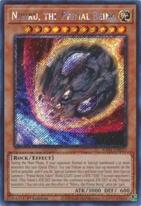 Nibiru, the Primal Being - RA01-EN015 - (V.4 - Platinum Secret Rare) 1st Edition