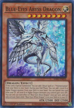 Blue-Eyes Abyss Dragon - RA01-EN016 - (V.1 - Super Rare) 1st Edition