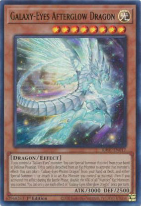 Galaxy-Eyes Afterglow Dragon - RA01-EN017 - (V.2 - Ultra Rare) 1st Edition