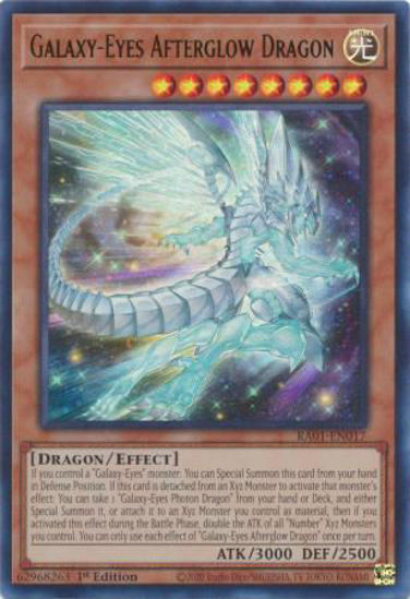 Galaxy-Eyes Afterglow Dragon - RA01-EN017 - (V.2 - Ultra Rare) 1st Edition