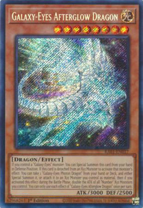 Galaxy-Eyes Afterglow Dragon - RA01-EN017 - (V.3 - Secret Rare) 1st Edition