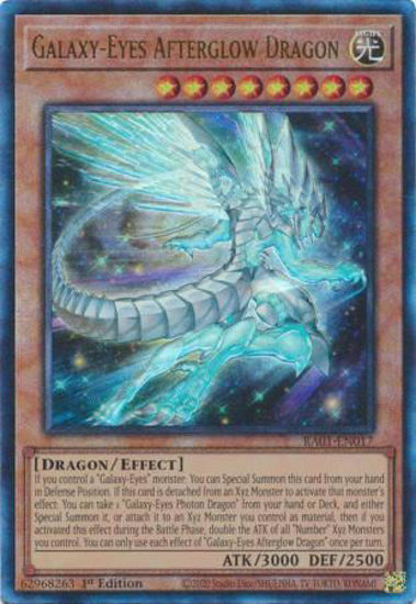 Galaxy-Eyes Afterglow Dragon - RA01-EN017 - (V.7 - Ultimate Rare) 1st Edition