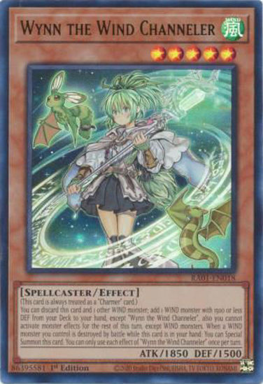 Wynn the Wind Channeler - RA01-EN018 - (V.2 - Ultra Rare) 1st Edition