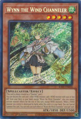 Wynn the Wind Channeler - RA01-EN018 - (V.3 - Secret Rare) 1st Edition