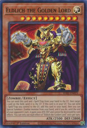 Eldlich the Golden Lord - RA01-EN019 - (V.2 - Ultra Rare) 1st Edition