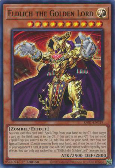 Eldlich the Golden Lord - RA01-EN019 - (V.2 - Ultra Rare) 1st Edition