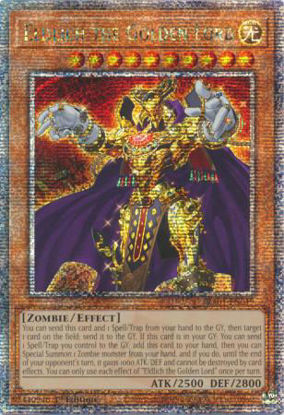 Eldlich the Golden Lord - RA01-EN019 - (V.5 - Quarter Century Secret Rare) 1st Edition