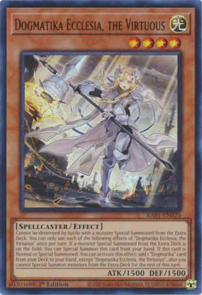 Dogmatika Ecclesia, the Virtuous - RA01-EN020 - (V.2 - Ultra Rare) 1st Edition