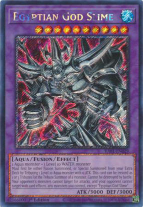 Egyptian God Slime - RA01-EN029 - (V.4 - Platinum Secret Rare) 1st Edition