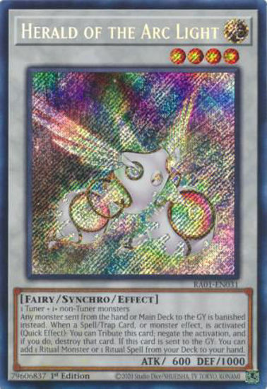 Herald of the Arc Light - RA01-EN031 - (V.3 - Secret Rare) 1st Edition