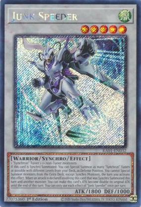 Junk Speeder - RA01-EN032 - (V.4 - Platinum Secret Rare) 1st Edition