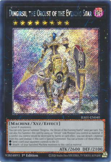 Dingirsu, the Orcust of the Evening Star - RA01-EN040 - (V.3 - Secret Rare) 1st Edition