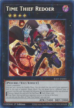 Time Thief Redoer - RA01-EN041 - (V.3 - Secret Rare) 1st Edition