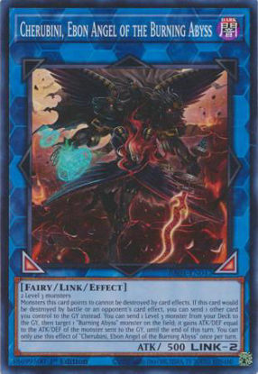 Cherubini, Ebon Angel of the Burning Abyss - RA01-EN042 - (V.1 - Super Rare) 1st Edition