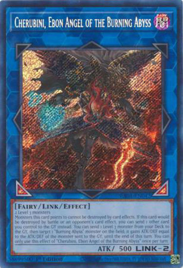 Cherubini, Ebon Angel of the Burning Abyss - RA01-EN042 - (V.3 - Secret Rare) 1st Edition