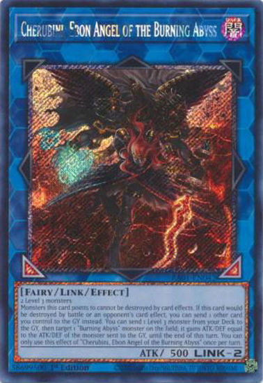 Cherubini, Ebon Angel of the Burning Abyss - RA01-EN042 - (V.4 - Platinum Secret Rare) 1st Edition