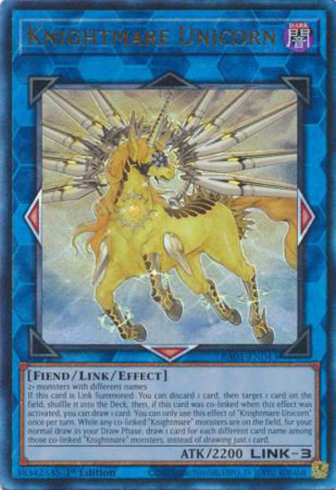 Knightmare Unicorn - RA01-EN043 - (V.7 - Ultimate Rare) 1st Edition