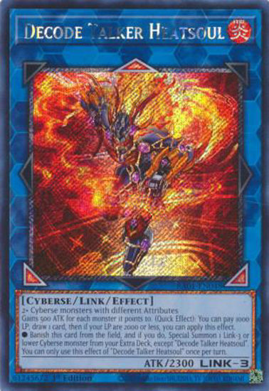 Decode Talker Heatsoul - RA01-EN048 - (V.4 - Platinum Secret Rare) 1st Edition