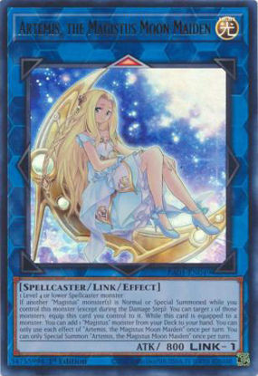 Artemis, the Magistus Moon Maiden - RA01-EN049 - (V.2 - Ultra Rare) 1st Edition