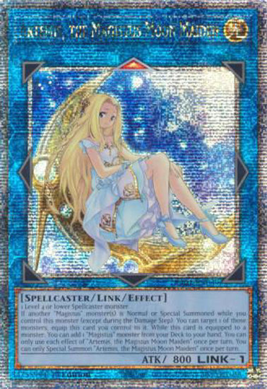 Artemis, the Magistus Moon Maiden - RA01-EN049 - (V.5 - Quarter Century Secret Rare) 1st Edition