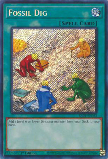 Fossil Dig - RA01-EN053 - (V.3 - Secret Rare) 1st Edition