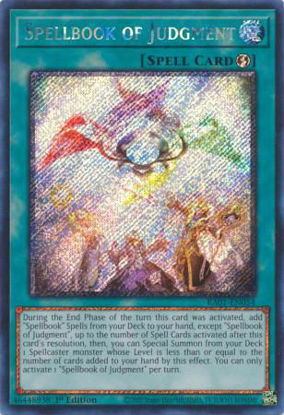 Spellbook of Judgment - RA01-EN054 - (V.4 - Platinum Secret Rare) 1st Edition