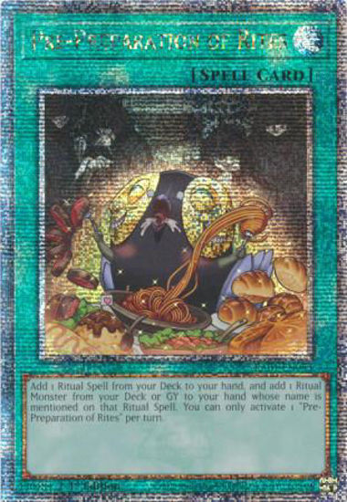 Pre-Preparation of Rites - RA01-EN055 - (V.5 - Quarter Century Secret Rare) 1st Edition