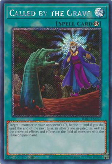 Called by the Grave - RA01-EN057 - (V.4 - Platinum Secret Rare) 1st Edition