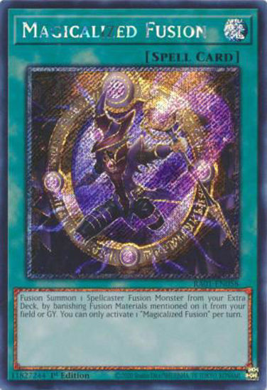 Magicalized Fusion - RA01-EN058 - (V.4 - Platinum Secret Rare) 1st Edition