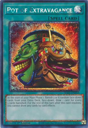 Pot of Extravagance - RA01-EN059 - (V.4 - Platinum Secret Rare) 1st Edition