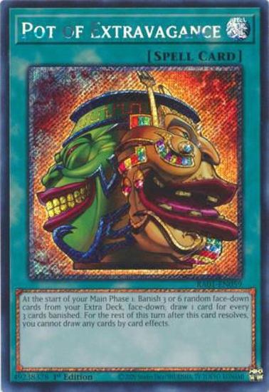 Pot of Extravagance - RA01-EN059 - (V.4 - Platinum Secret Rare) 1st Edition