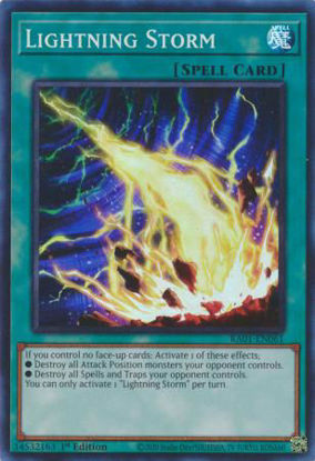 Lightning Storm - RA01-EN061 - (V.1 - Super Rare) 1st Edition