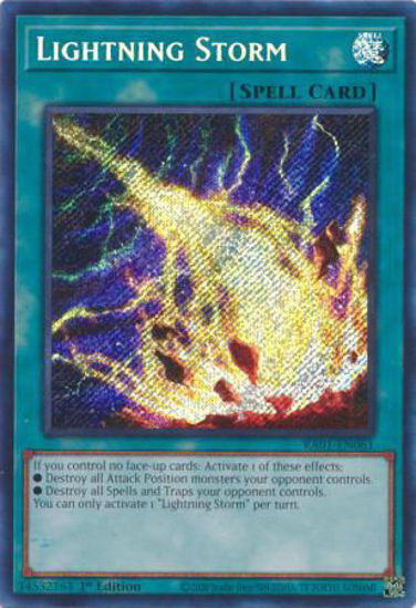 Lightning Storm - RA01-EN061 - (V.3 - Secret Rare) 1st Edition