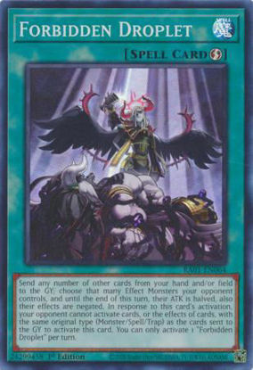 Forbidden Droplet - RA01-EN064 - (V.1 - Super Rare) 1st Edition