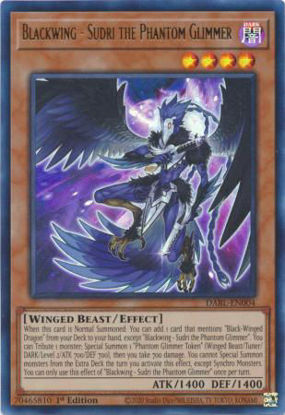 Blackwing - Sudri the Phantom Glimmer - DABL-EN004 - Ultra Rare 1st Edition