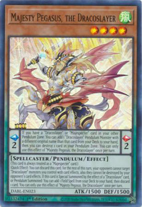 Majesty Pegasus, the Dracoslayer - DABL-EN023 - Ultra Rare 1st Edition