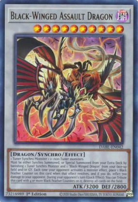 Black-Winged Assault Dragon - DABL-EN042 - Ultra Rare 1st Edition