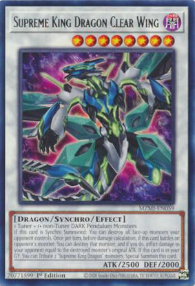 Supreme King Dragon Clear Wing - MZMI-EN059 - Rare 1st Edition