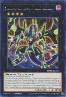 Supreme King Dragon Dark Rebellion - MZMI-EN060 - Rare 1st Edition