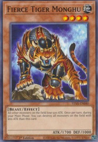 Fierce Tiger Monghu - STAX-EN040 - Common 1st Edition