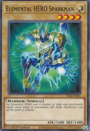 Elemental HERO Sparkman - STAS-EN001 - Common 1st Edition